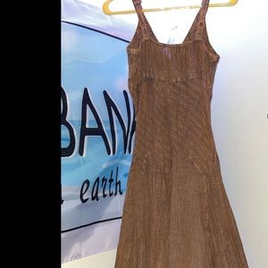 Boot barn tan western flowy dress